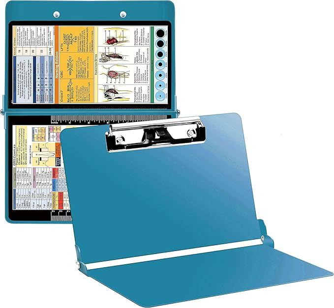 Winclide Teal Nursing Clipboard with Pen Holder, Foldable Nurse Clipboard with Generous Storage, ... | Amazon (US)