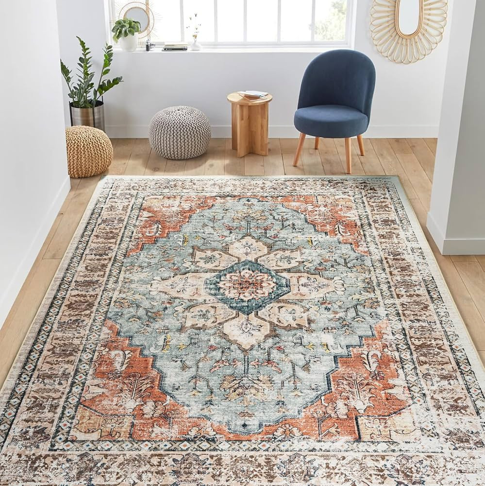 BESTSWEETIE Area Rug 5x7 Rugs for Living Room 5x7 Area Rugs Area Rug 5x7 Living Room Rug Washable... | Amazon (US)