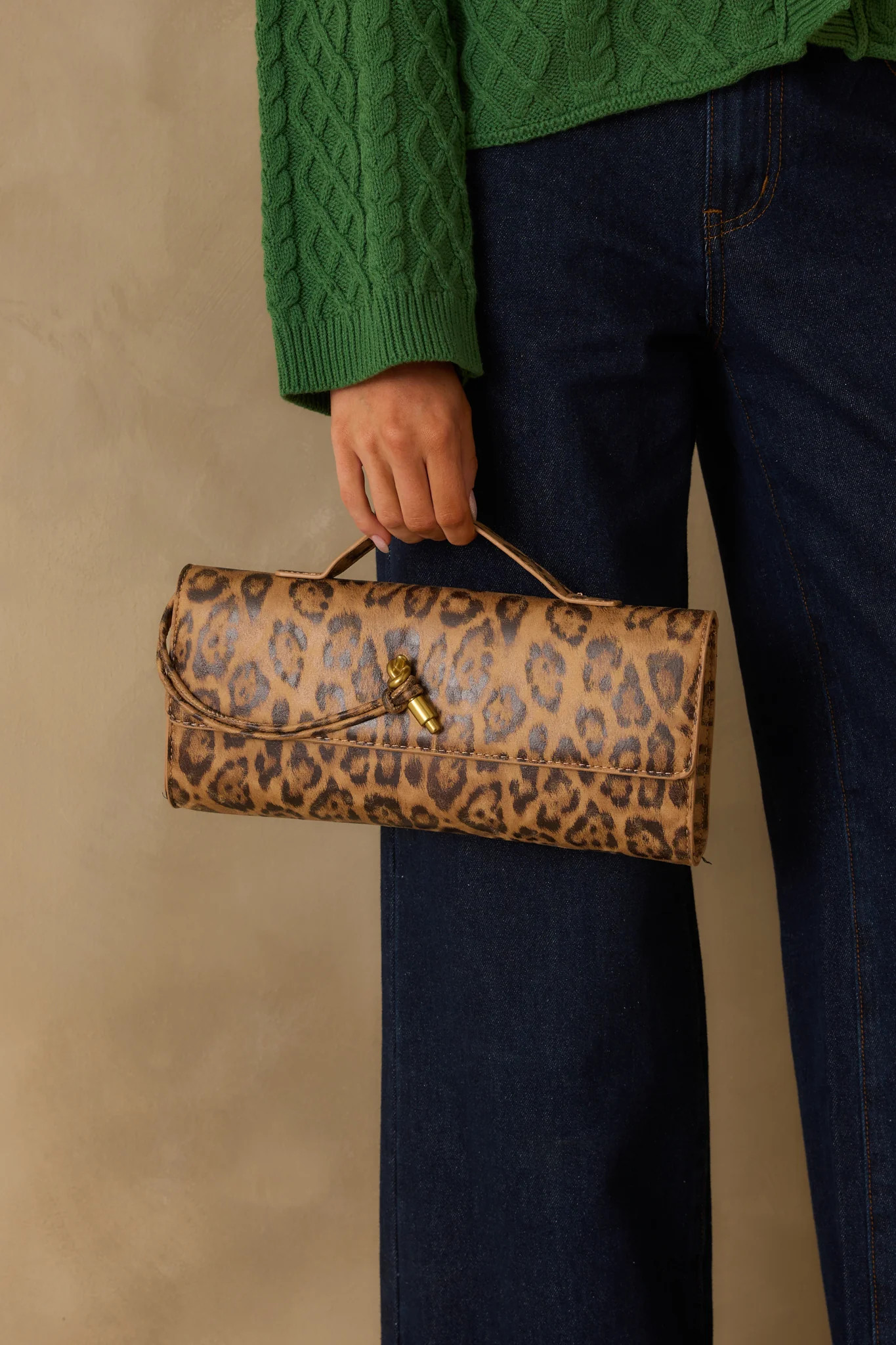 Midnight Sun Leopard Print Clutch | Red Dress