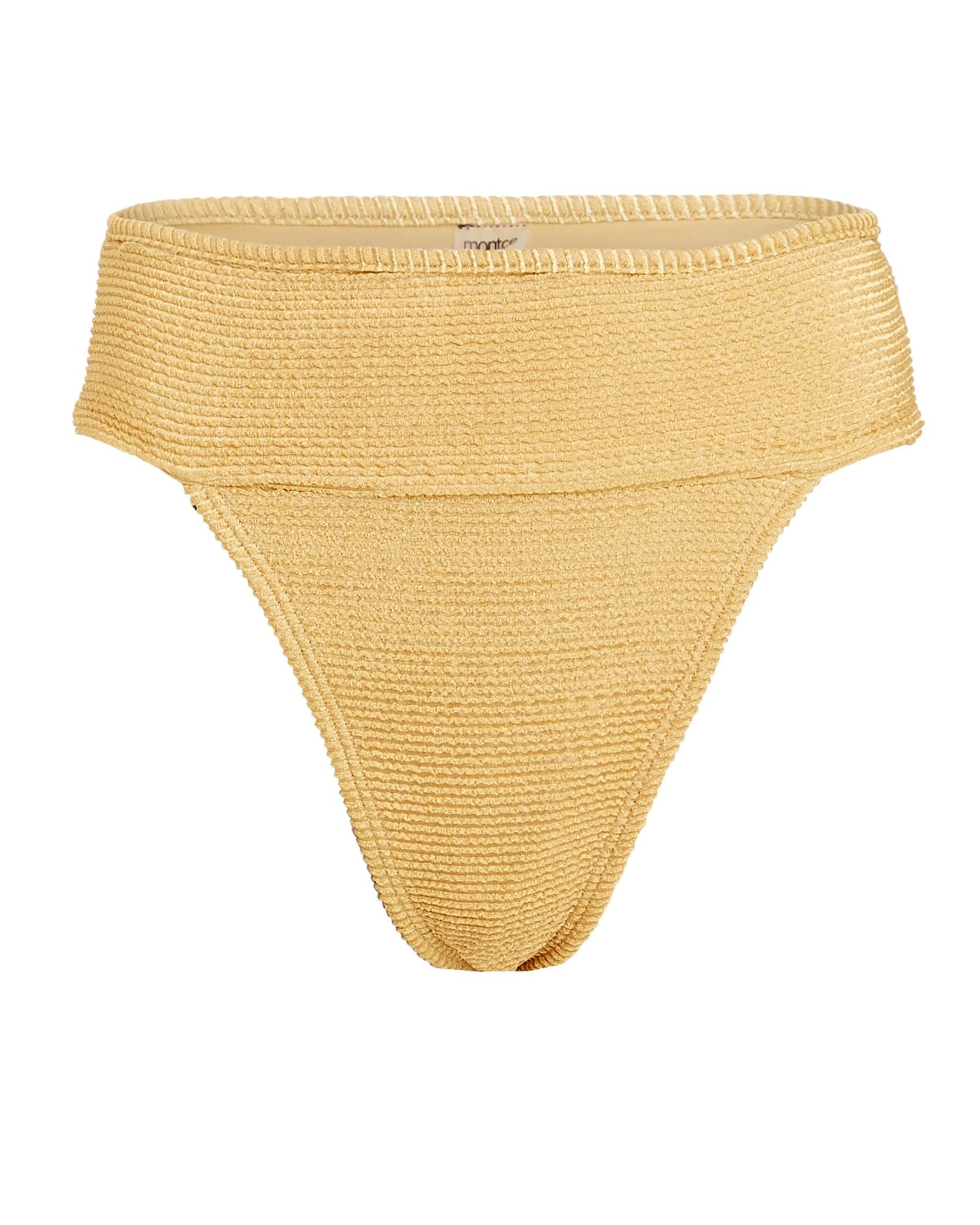 Montce Swim Tamarindo Bikini Bottoms, Gold M | INTERMIX