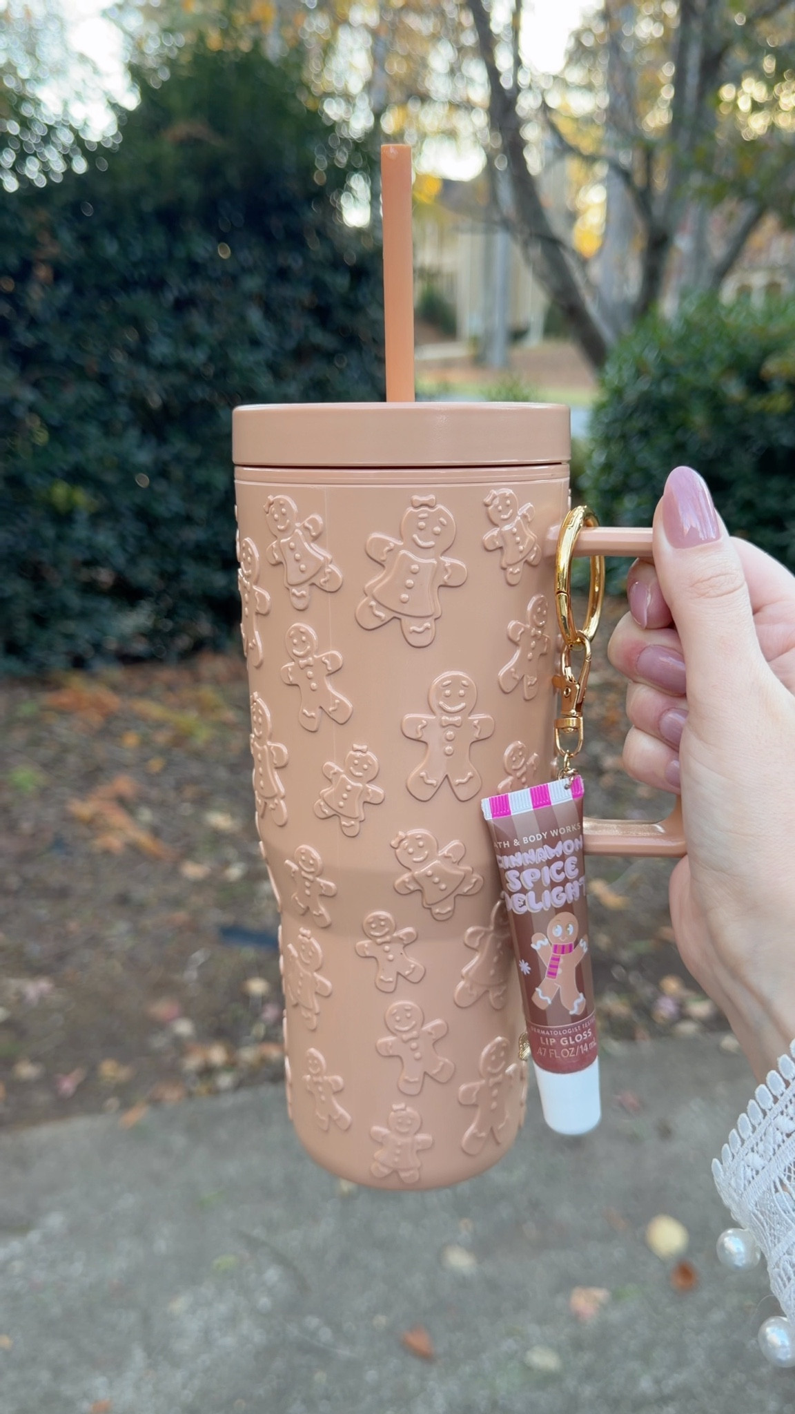 Fun lil diy and the perfect gift for any crafty people in your life.

This gingerbread lip gloss from Bath and body works smells sooo good. I knew I had to add some cute holiday charms with this cute lip gloss charm kit.

I added a hook so I could attach it to my Walmart gingerbread Christmas tumbler 


#LTKHoliday #LTKGiftGuide