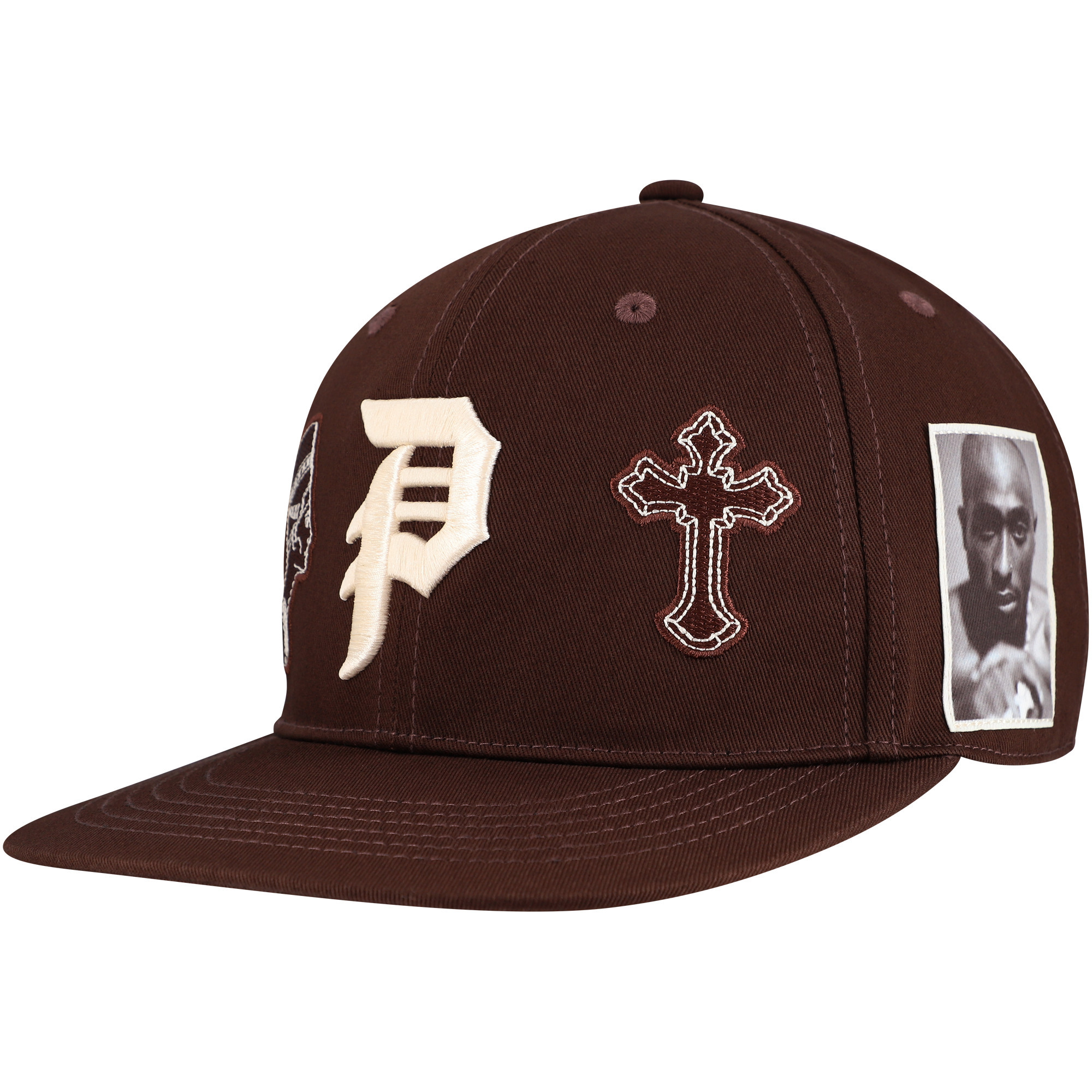 Men's Brown Tupac Shakur Royalty Snapback Hat | Fanatics
