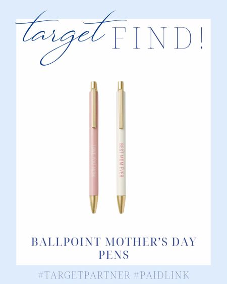 Ball point pens | Mother’s Day gifts | teacher appreciation | stationary | target finds 

#LTKxTarget #LTKGiftGuide