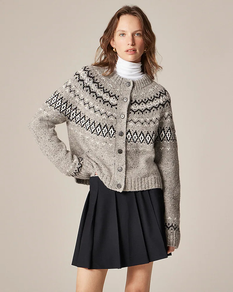 Fair Isle cardigan in wool blend | J. Crew US