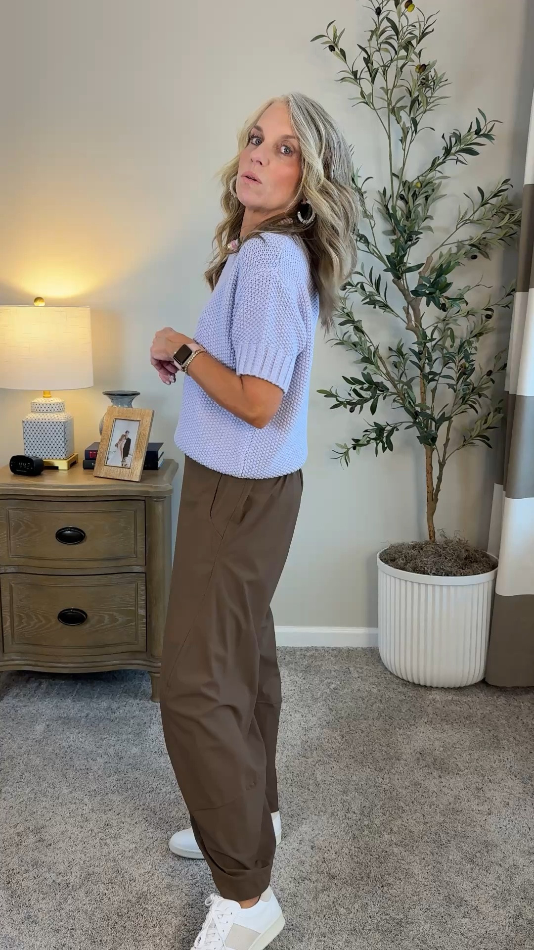 These pants are AMAZING and a great alternative to a much proceed version 
Wearing small, XS sweater. Use COAST25 on Erin McDermott and COAST20 on Allie + Bess 

#LTKOver40 #LTKTravel #LTKgrwm