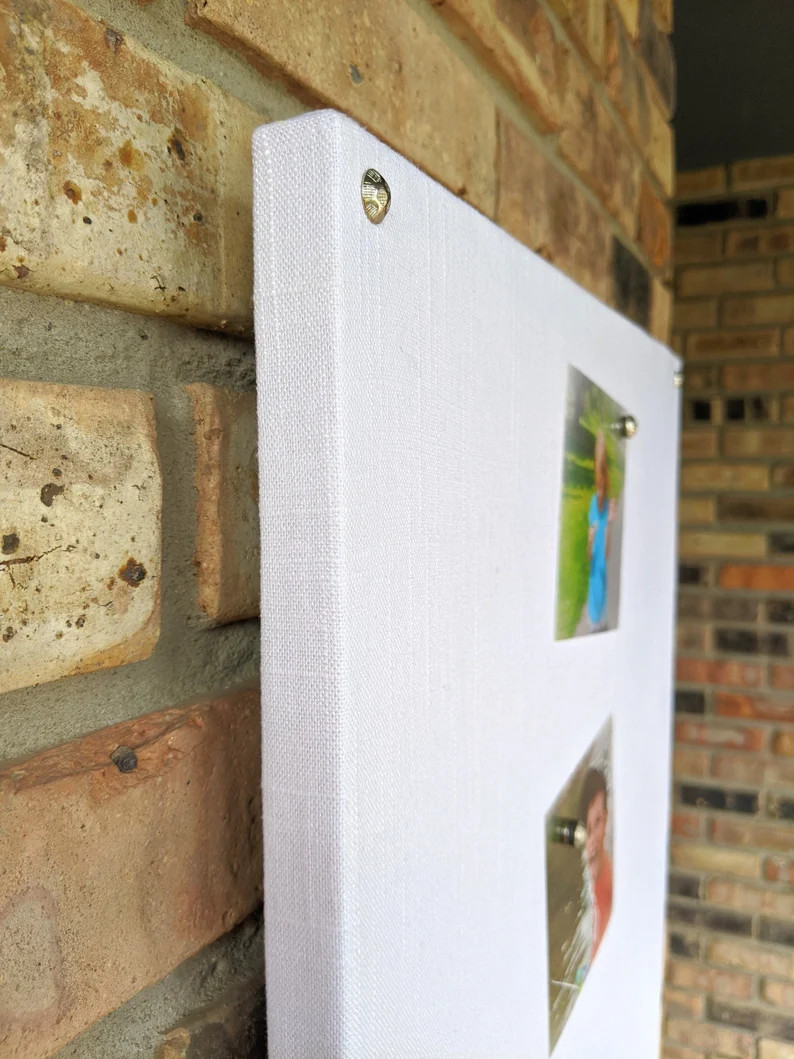Linen Magnet Board Bulletin Board Home Office Organizer Wedding Photo Display Travel Magnet Kids ... | Etsy (US)