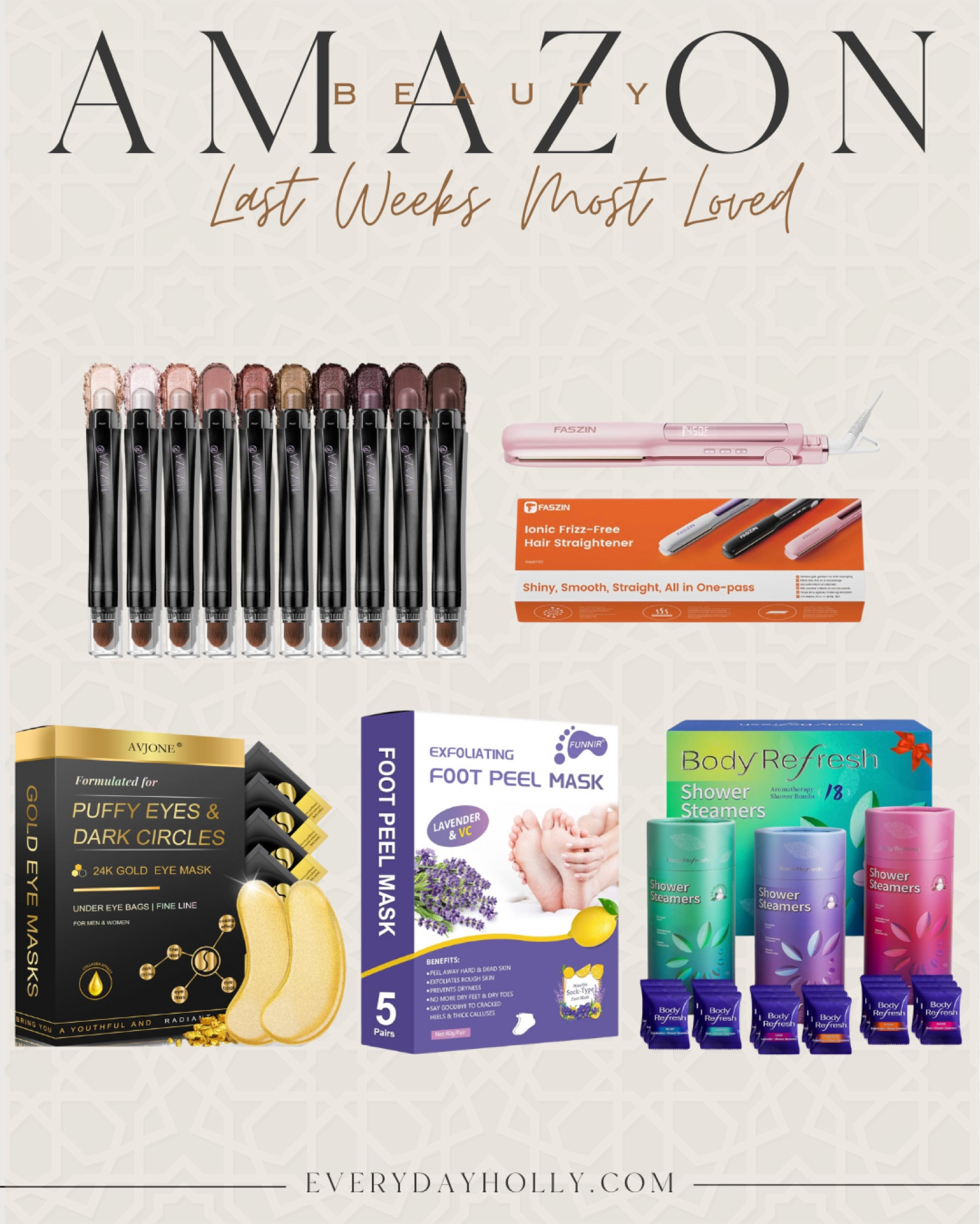 Top Beauty Sellers

Beauty  skincare  foot care  foot peel mask  foot mask  hair straighter  makeup  eyeshadow sticks  shimmery eyeshadows  shower steamers  EverydayHolly 

#LTKSeasonal #LTKGiftGuide #LTKBeauty