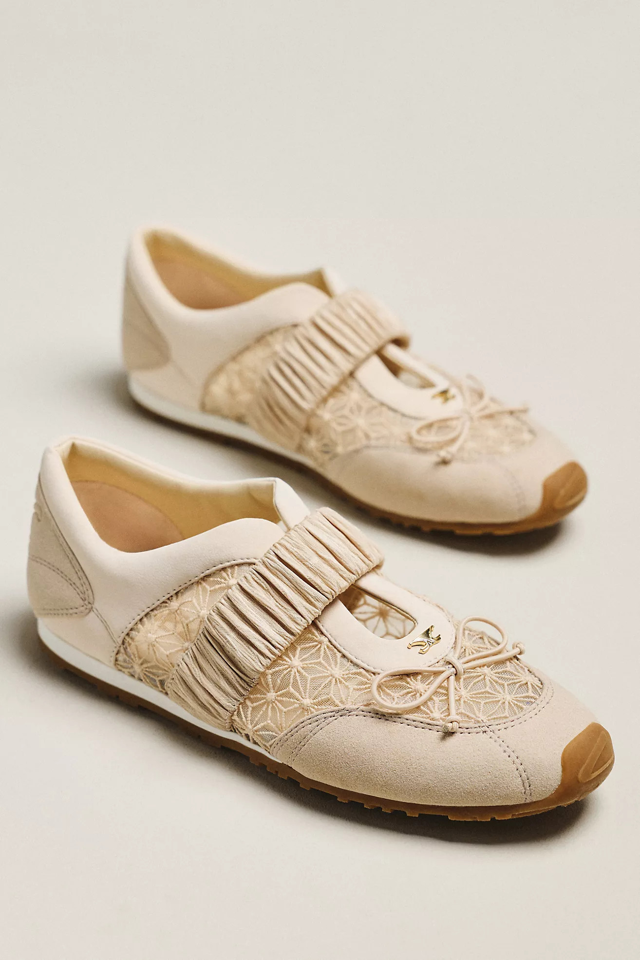 Circus NY by Sam Edelman Nara Mesh Bow Elastic Strap Sneakers | Anthropologie (US)