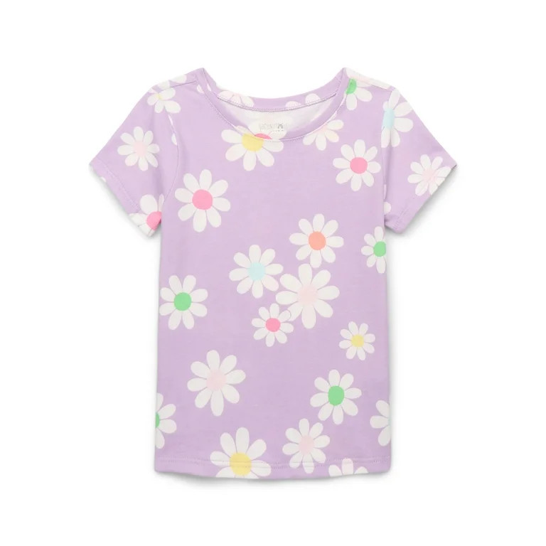 Garanimals Toddler Girl Short Sleeve Print T-Shirt, Sizes 18M-5T | Walmart (US)
