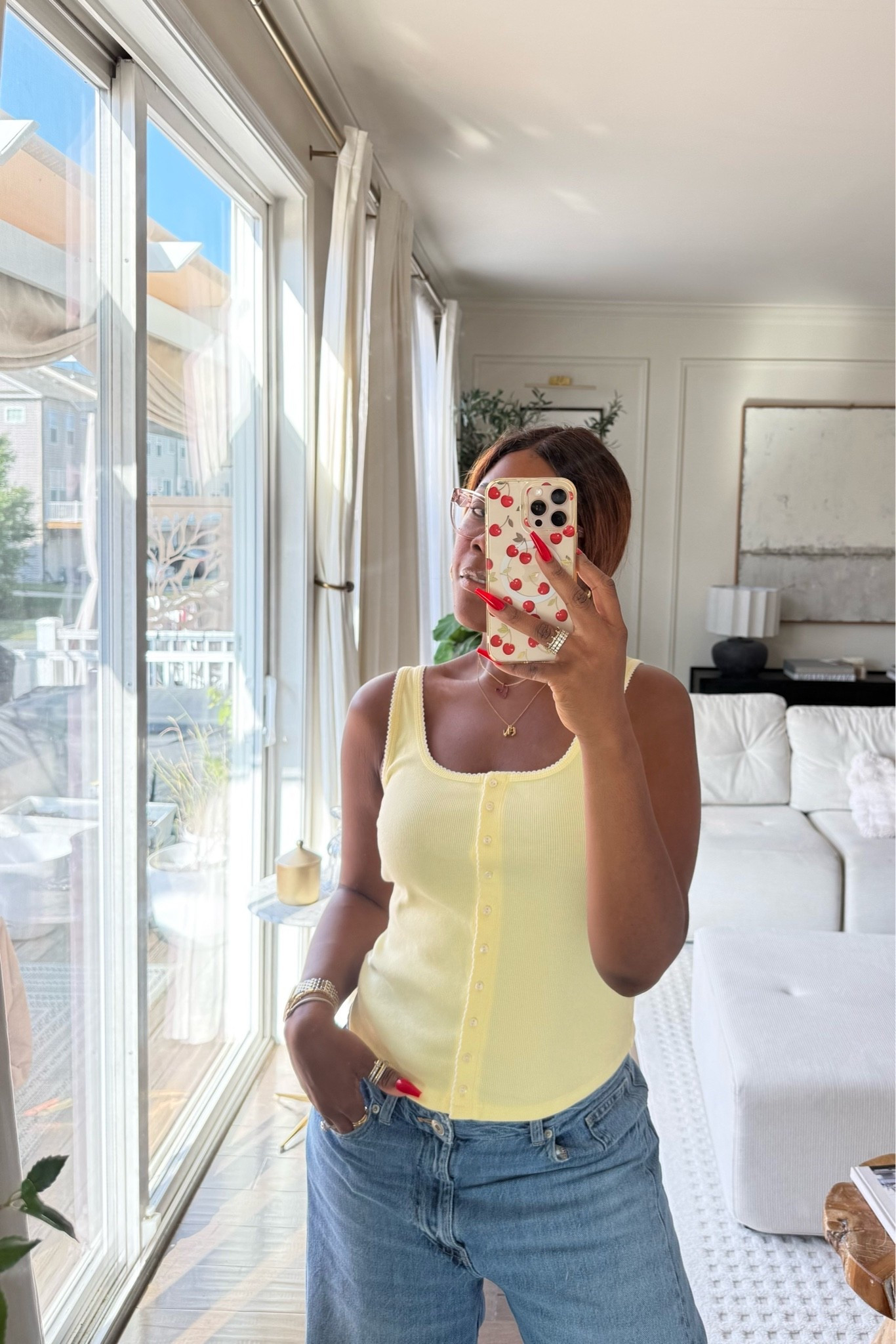 Yellow tank top with embroidered detail

#LTKSeasonal #LTKSaleAlert #LTKMidsize
