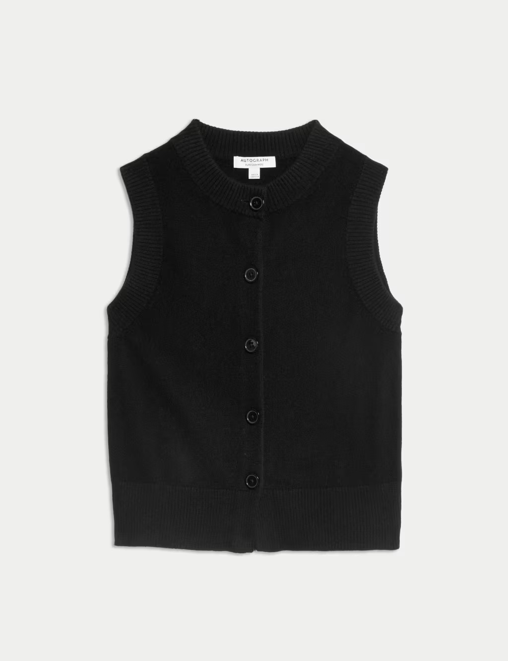 Pure Cashmere Button Through Knitted Vest | Marks & Spencer (UK)
