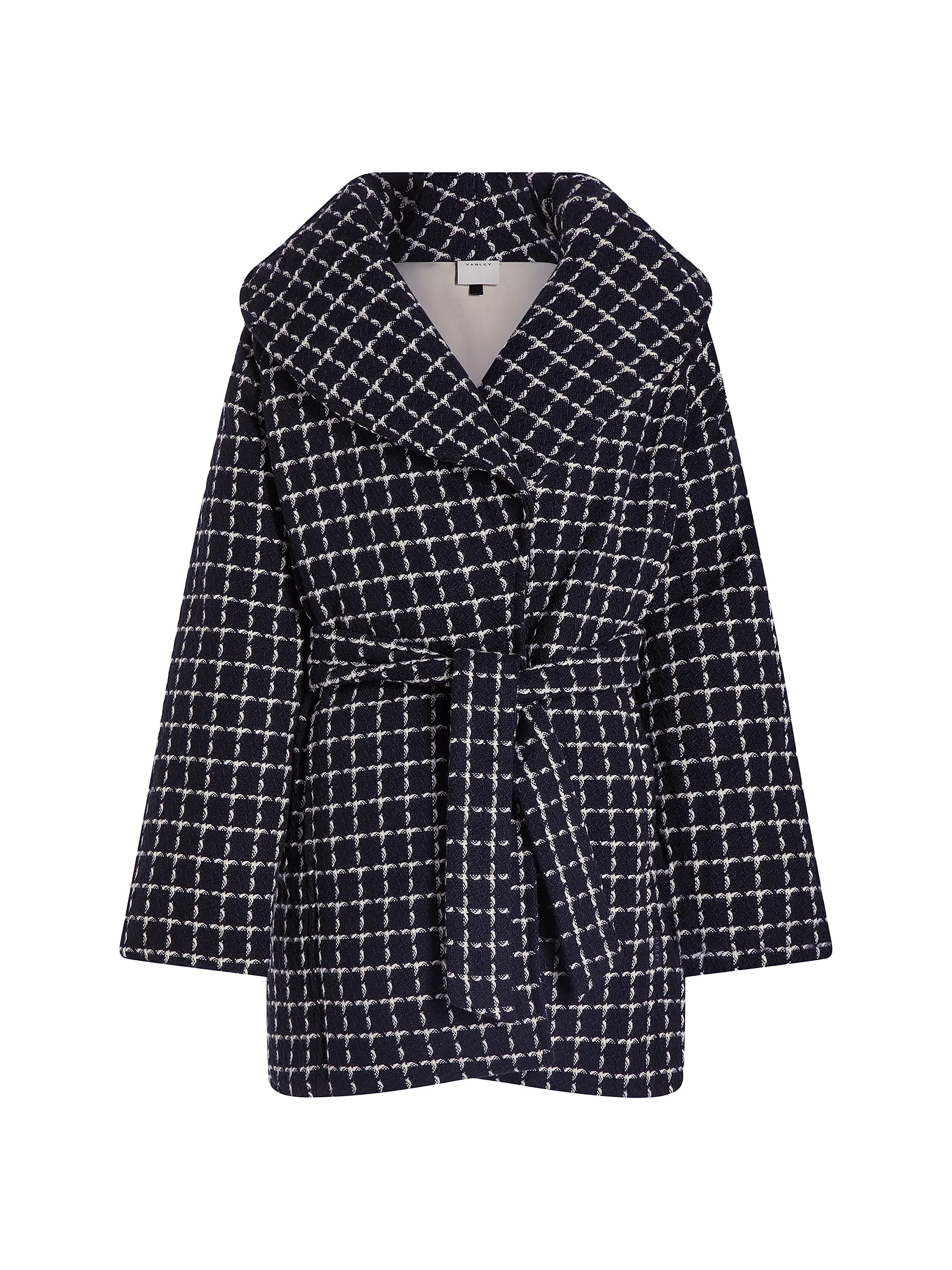 Milla Checked Wool Wrap Jacket | Saks Fifth Avenue