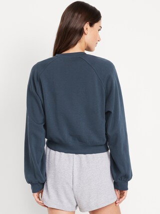 SoComfy Oversized Button-Front Sweatshirt | Old Navy (US)