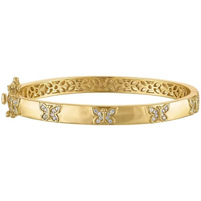 Junior Jewels 14K Gold Over Brass Cubic Zirconia Bracelet | Target