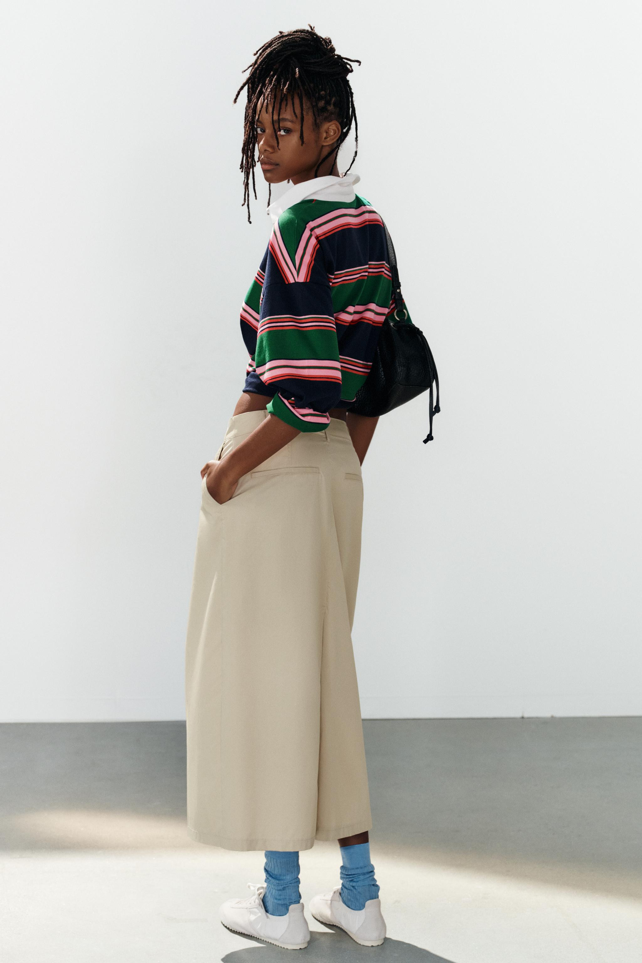 GONNA MIDI A PIEGHE | Zara IT