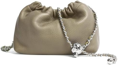 Joryin Trendy Dumpling Women's Crossbody Bag - Evening Clutch Vegan & Genuine Leather Hobo Cloud ... | Amazon (US)