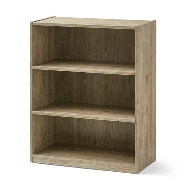Mainstays 31" 3 Shelf Bookcase, Rustic Oak | Walmart (US)