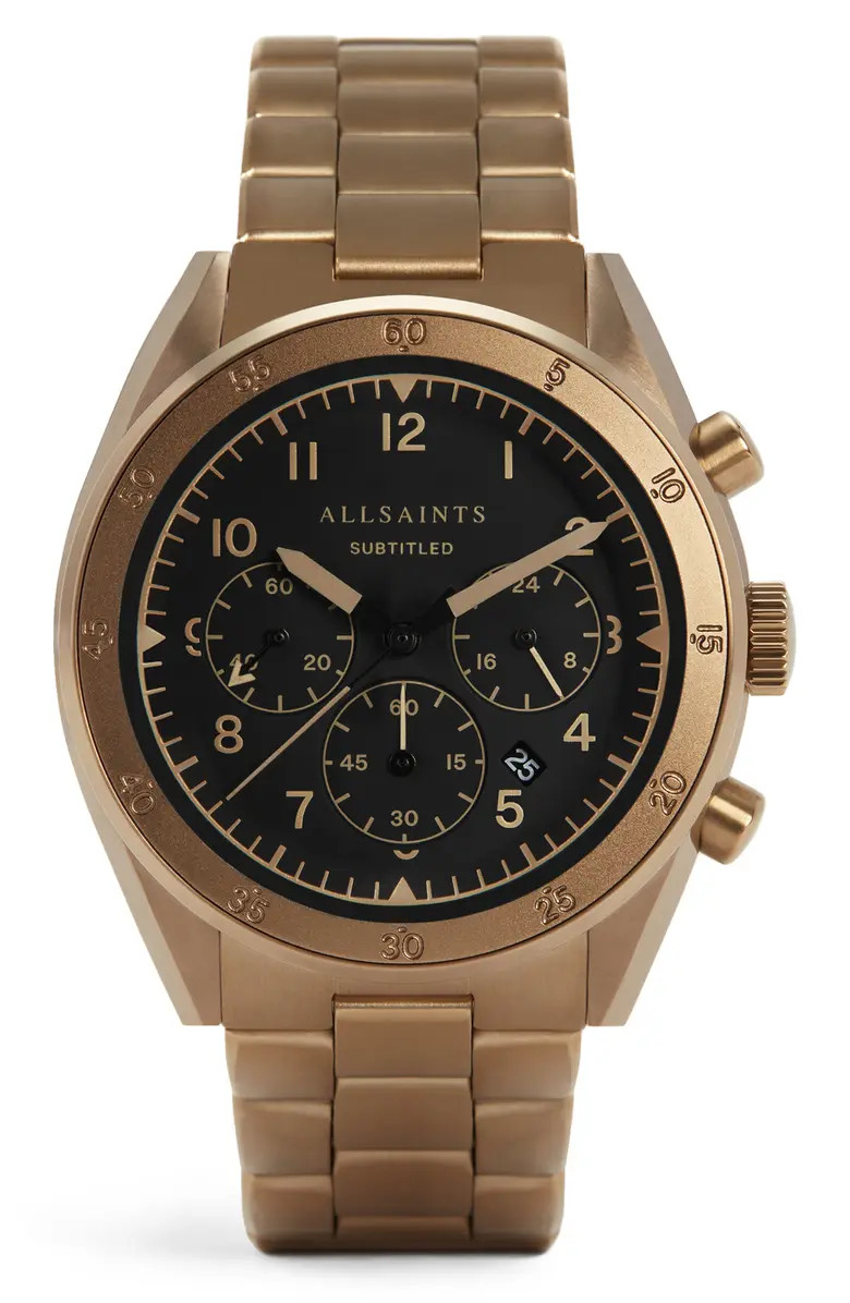 AllSaints Subtitled VI Bracelet Watch, 42mm | Nordstrom | Nordstrom