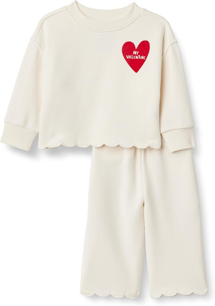 Amazon Essentials x Sofia Grainge Toddlers and Baby Girls' French Terry Pant and Top Set | Amazon (US)