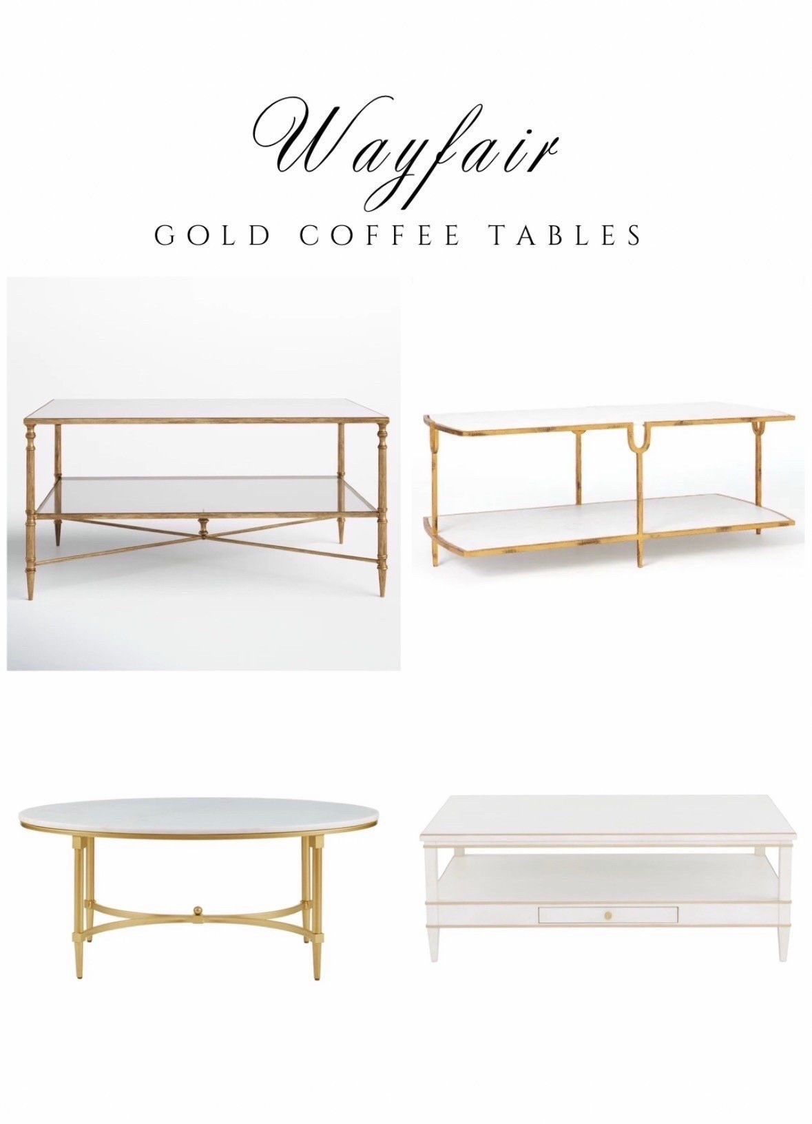 Wayfair coffee tables #wayfair