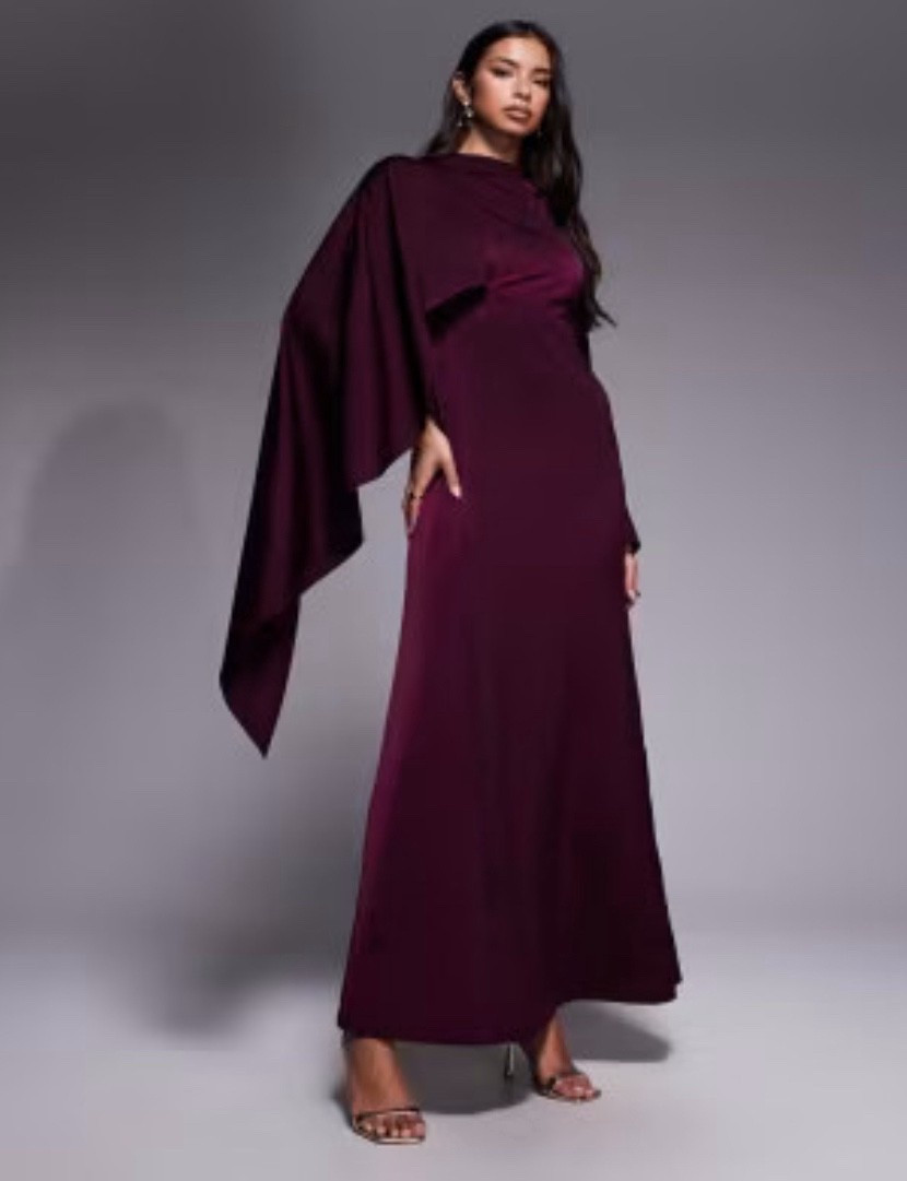 Formal Burgandy Dress with cape for under $200 

#LTKWedding #LTKHoliday #LTKMidsize
