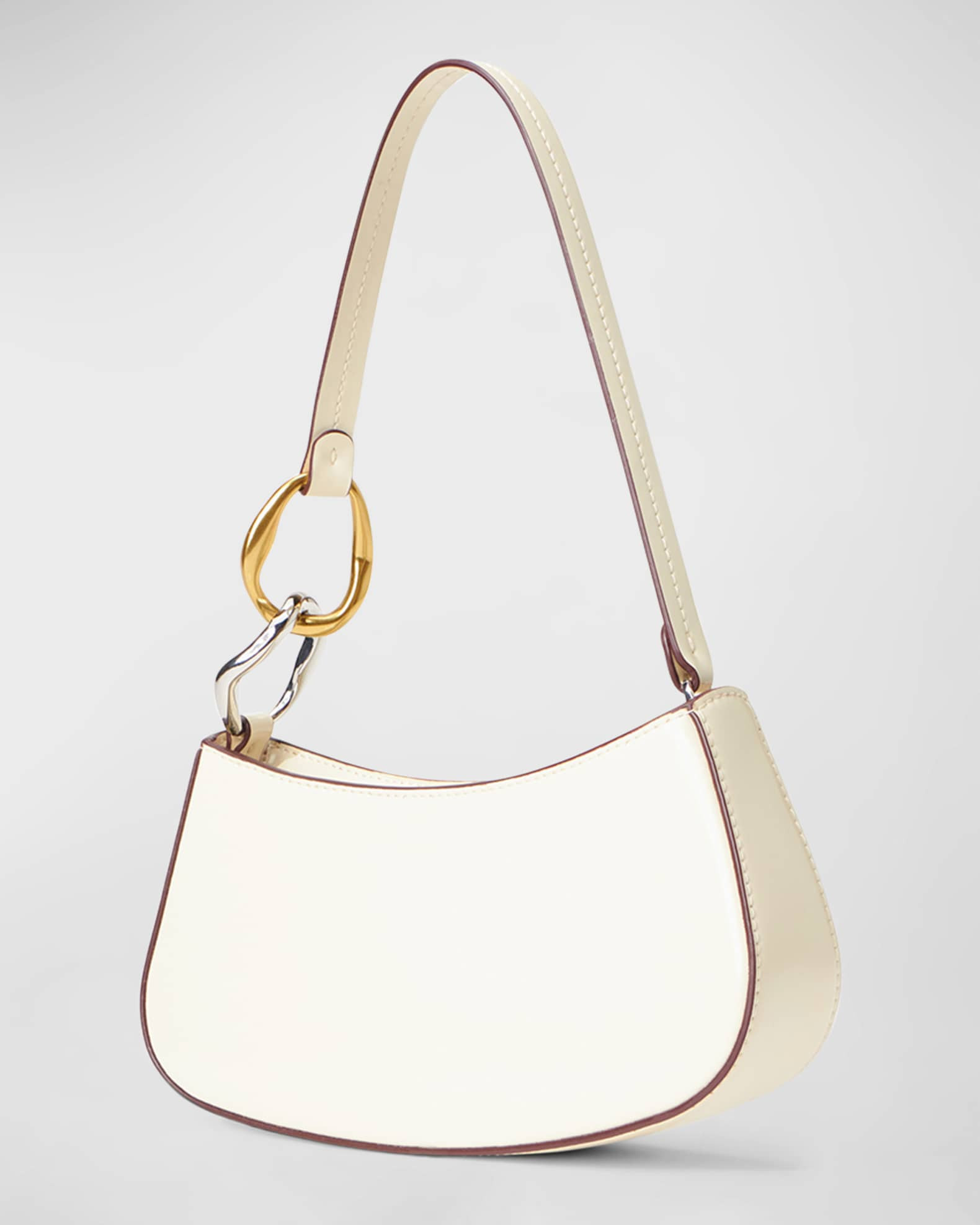 Ollie Zip Leather Shoulder Bag | Neiman Marcus