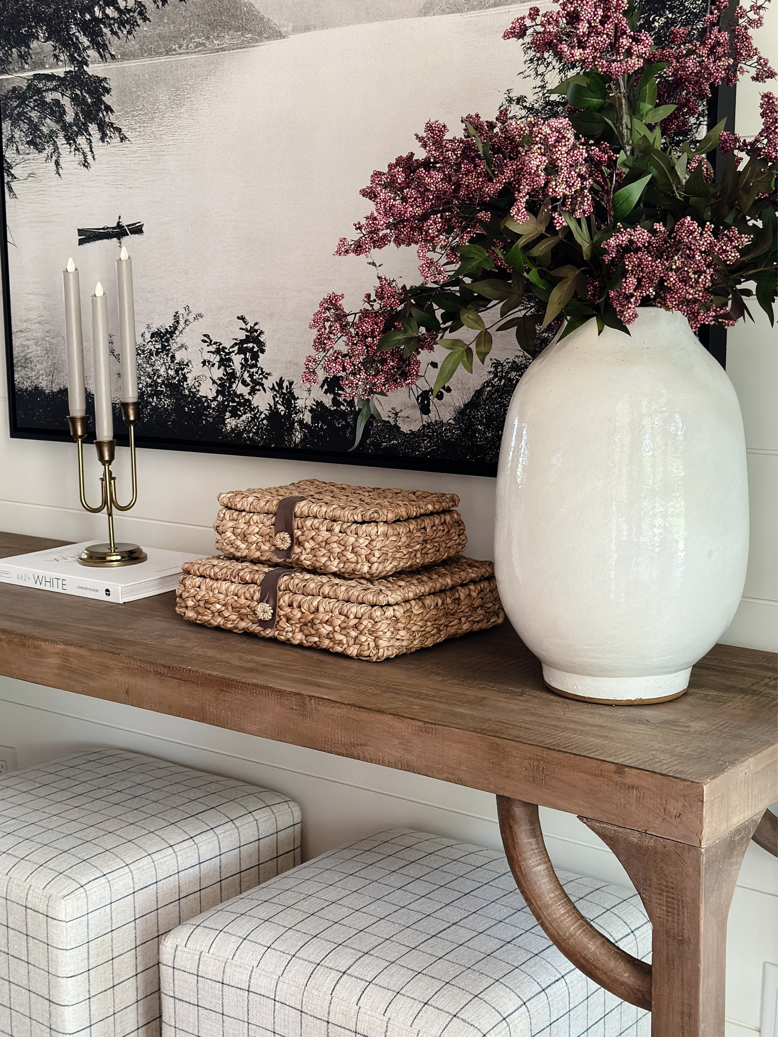 Woven decor boxes and console table are on sale!

#LTKSaleAlert #LTKHome #LTKFindsUnder100