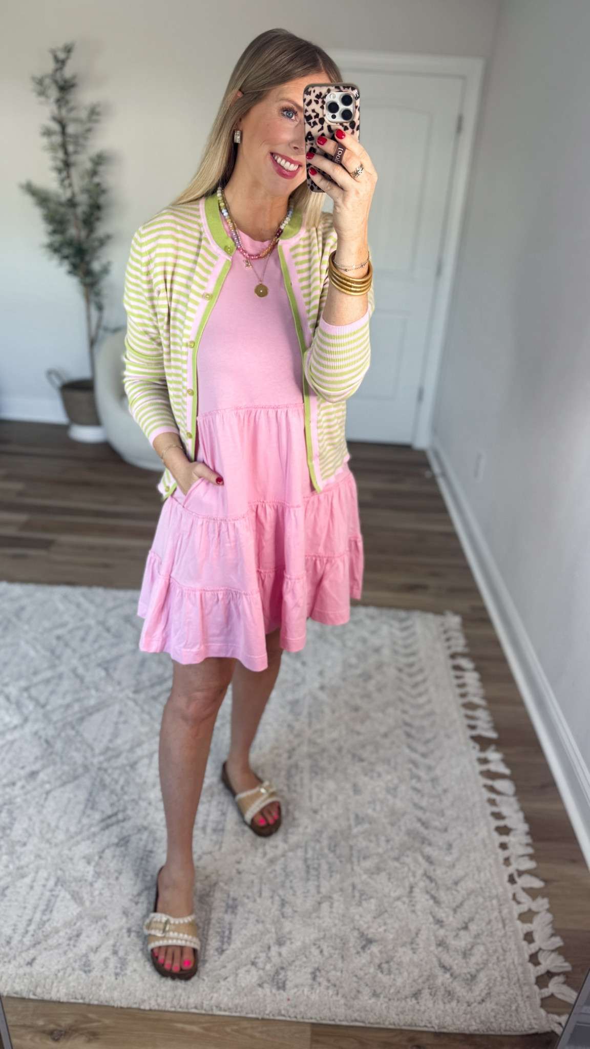 Weekend Walmart Wins try-on
Striped cardigan- medium 
Tiered tshirt dress- small 

#LTKgrwm #LTKWorkwear