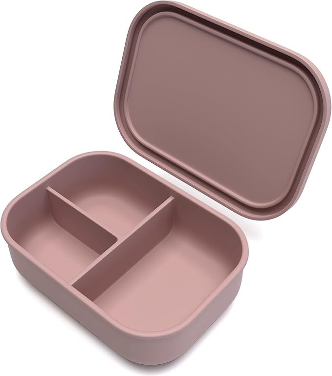 Silicone Bento Box for Kids, Toddlers and Adults - Made from Platinum LFGB German Silicone - Micr... | Amazon (US)