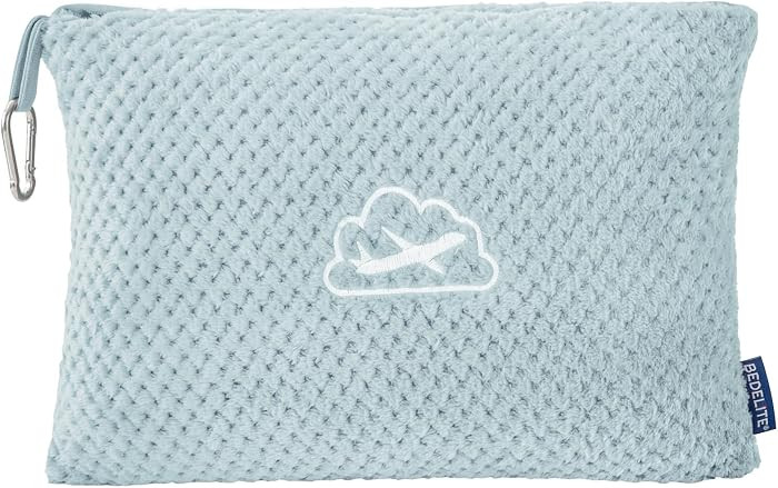 BEDELITE Travel Blanket with Bag, Jacquard Fleece Blanket 65"x40", Blue | Amazon (US)
