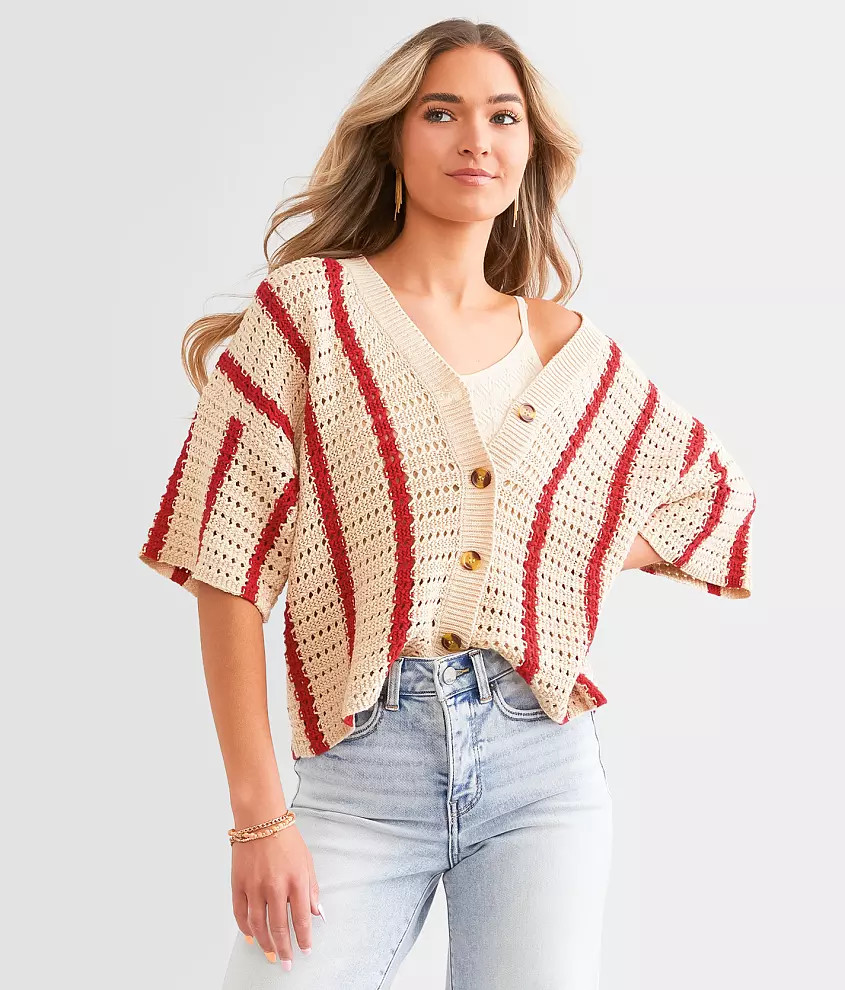 Striped Cardigan Sweater | Buckle