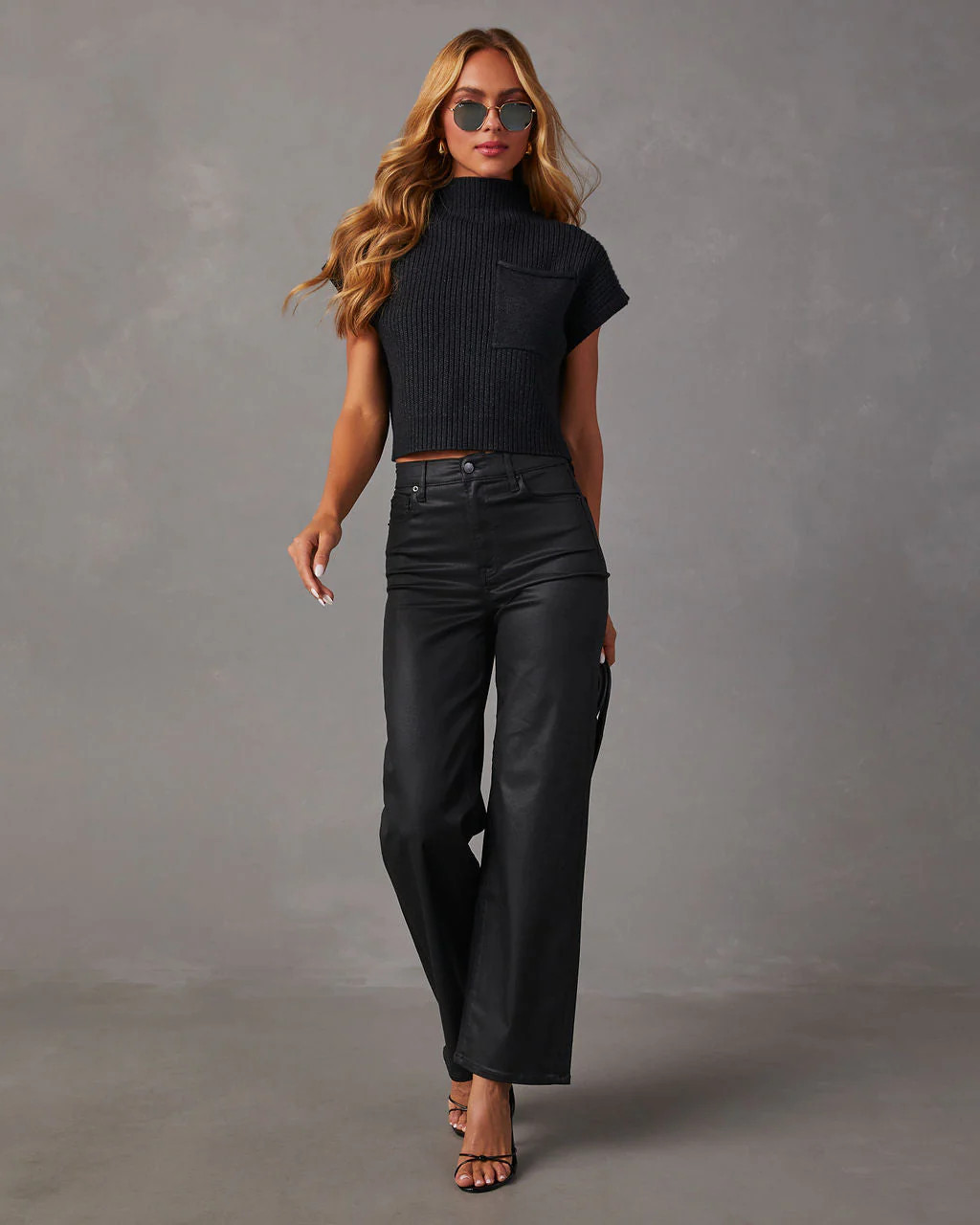 VICI Icon Coated High Rise Straight Jeans | VICI