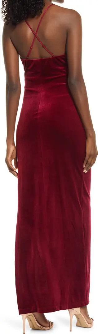 Crossback Velvet Gown | Nordstrom