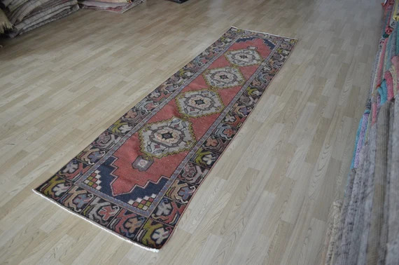 Runner rug Oushak runner Turkish runner Vintage runner Long runner rug Bohemian runner Tribal run... | Etsy (US)