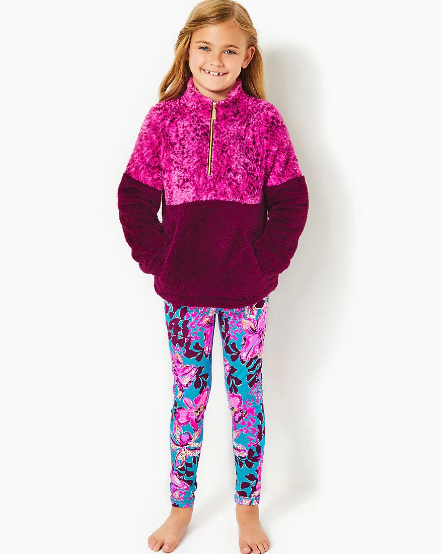 Girls Mini Weekender Legging Upf 50 Plus | Splash of Pink - A Lilly Pulitzer Store