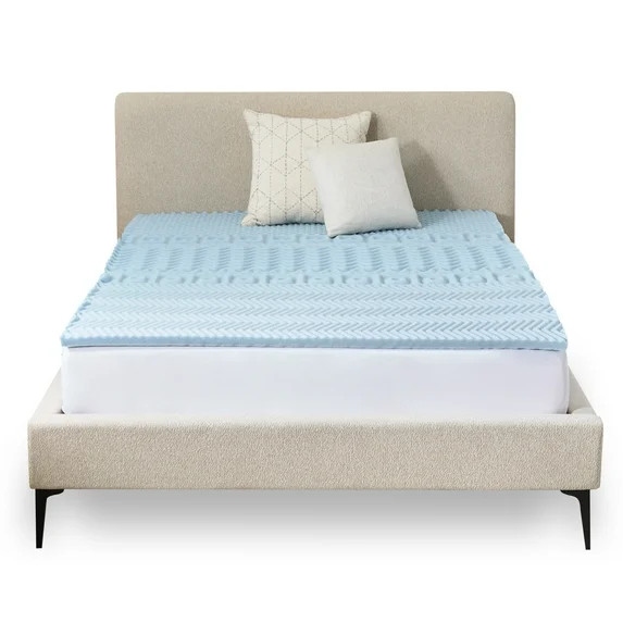 Mainstays 1.5” 7-Zone Reversible Memory Foam Mattress Topper, Twin-XL | Walmart (US)