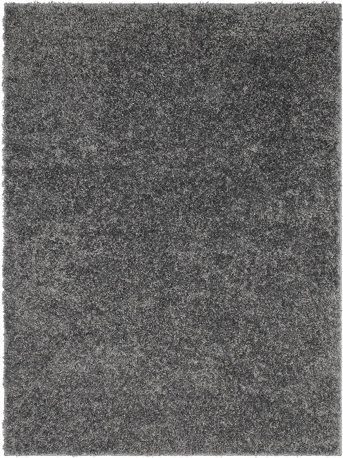 Well Woven Elle Basics | Emerson Shag Charcoal Grey | Textured Area Rug (7'10" x 9'10") | Amazon (US)