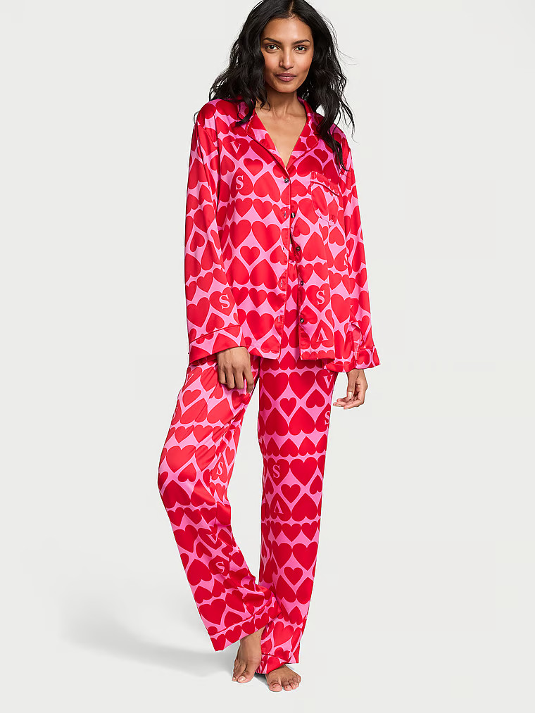 Glazed Satin Long Pajama Set | Victoria's Secret (US / CA )