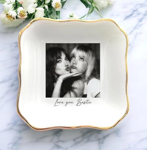 UrbanNEST Personalized Friendship Jewelry Dish, Sister Jewelry Dish, Custom Besties Gifts, Bff Gi... | Amazon (US)