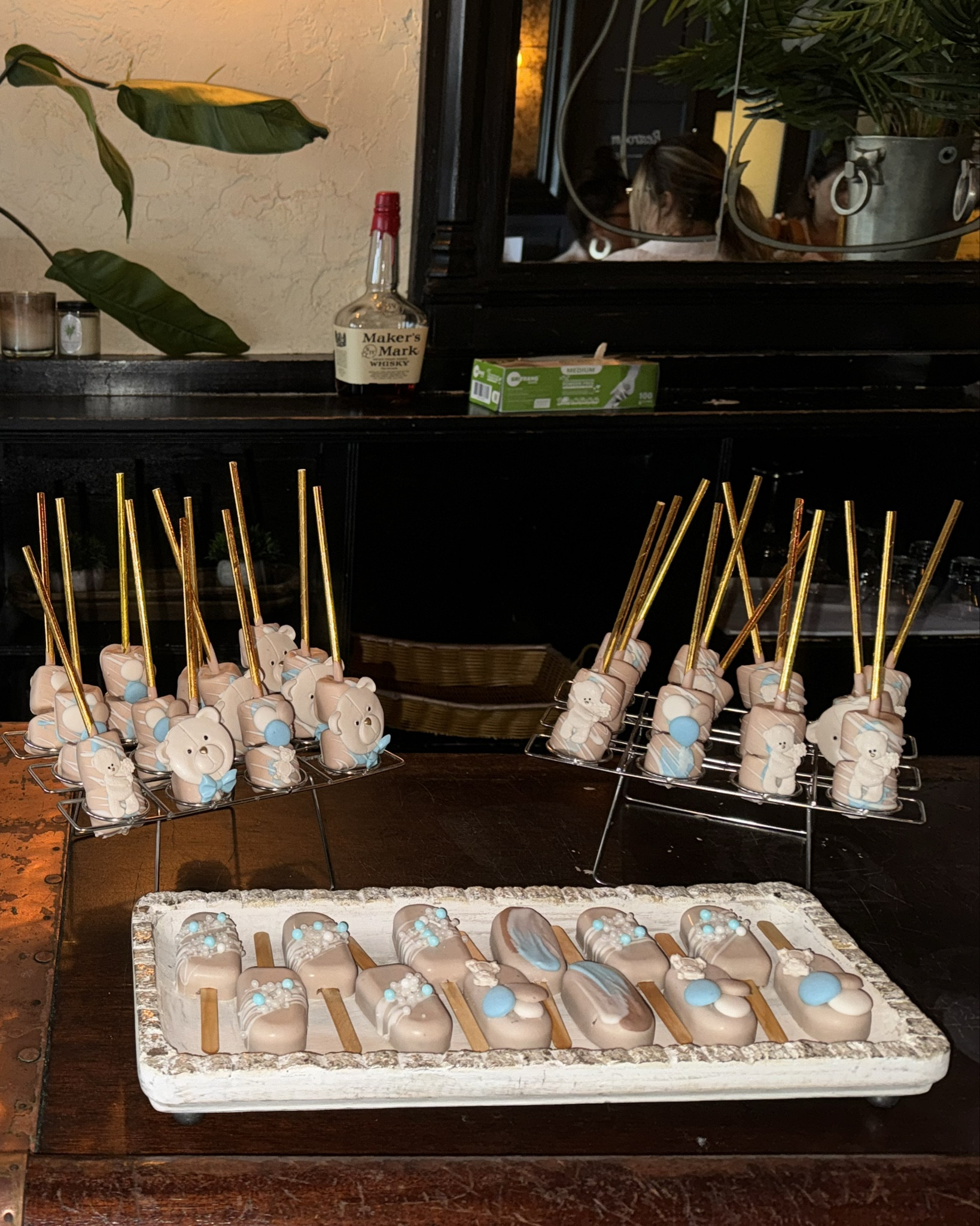 Baby Shower Details 🩵 #babyshower #wecanbearlywait #desserttable #diy #diyparty #diyevent #eventplanning #babyshowerdecor #diydecor