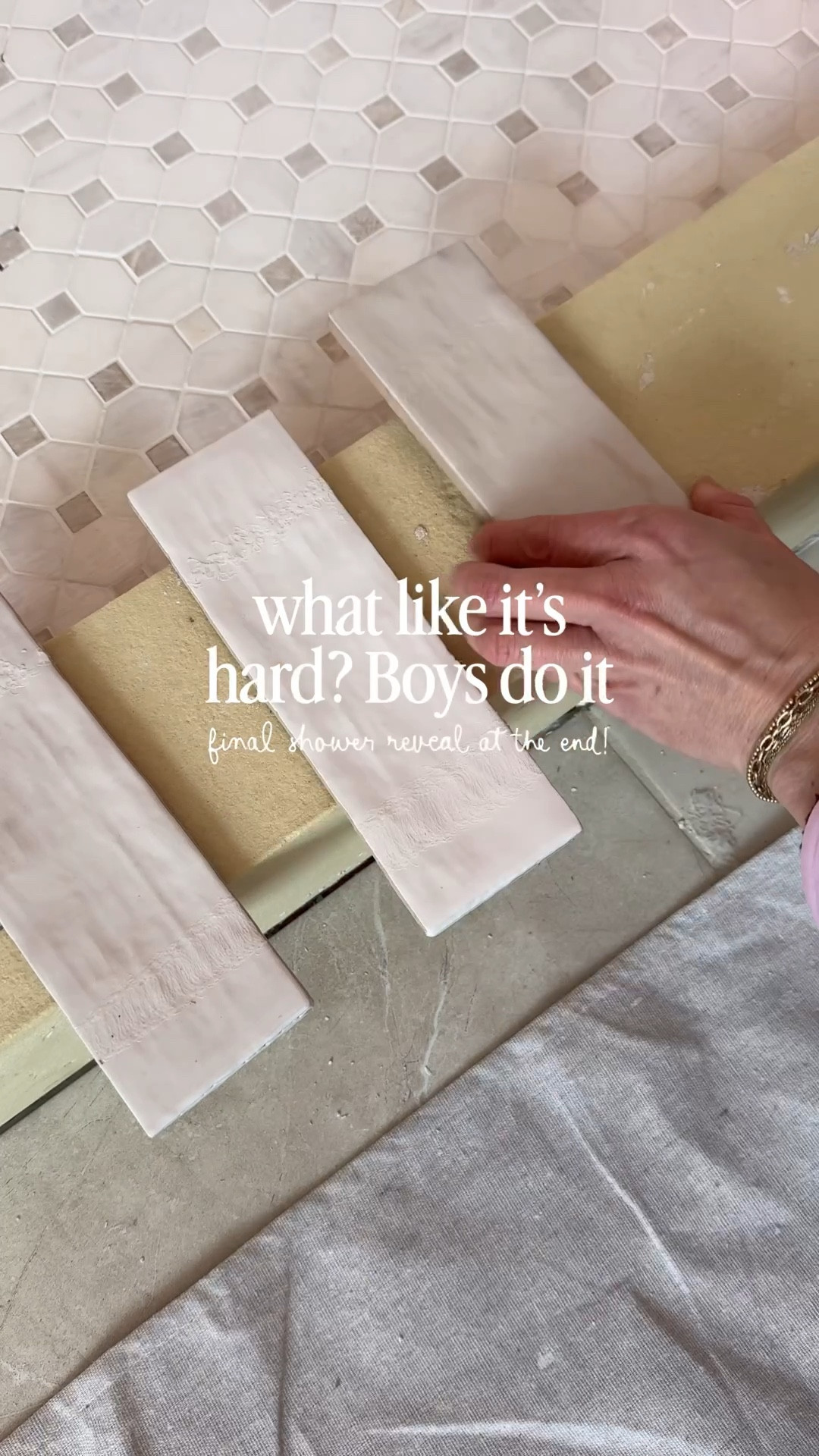 50 hours of work in 50 seconds 🤣😅

Hi! I’m Megan, a mom of 3 who has a really hard time paying people to do something I *think* I’m capable of doing. 🫣🤭

I decided to miter cut the niches and not use a schluter trim piece making this whole project about 10x more difficult and time consuming but in the end my vision worked out!

Let me know if you want a detailed tutorial or tips and tricks! This was my first tile project ever.  You can do it too 👏💪

@Wayfair 

#LTKHome