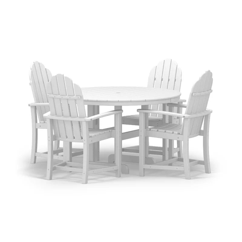 Classic Adirondack 5-Piece Round Farmhouse Dining Set | Wayfair North America