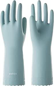 LANON wahoo Skin-Friendly Dishwashing Cleaning Gloves, Reusable Unlined Kitchen Gloves, Non-Slip,... | Amazon (US)