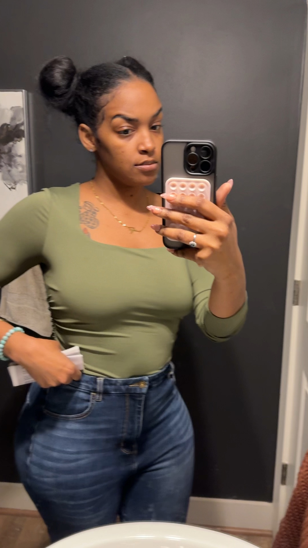 This top is a body suit super comfy and double layer! And affordable! 
And jeans so comfy!

#LTKMidsize #LTKFindsUnder50 #LTKStyleTip