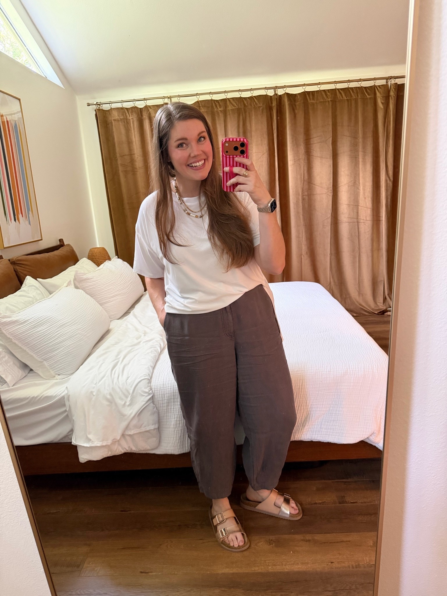 My pants are old, but they remind me of the ruti pants! Love with an oversized tunic and comfy sandals. Don't forget layered necklaces!
......
Vital ruti pants ruti on the loose pants gray pants linen pants fall trends fall style fall outfit late summer outfit summer pants graphite pants Birkenstocks casual outfit idea teacher outfit idea teacher look workwear work outfit worn pants comfy paints midsize fashion midsize outfit size 14 outfit size 14 pants white tee gold necklaces layered necklaces layered necklace free people necklace fall trends fall styles

#LTKootd #LTKMidsize #LTKWorkwear

#LTKOver40 #LTKPlusSize #LTKTall