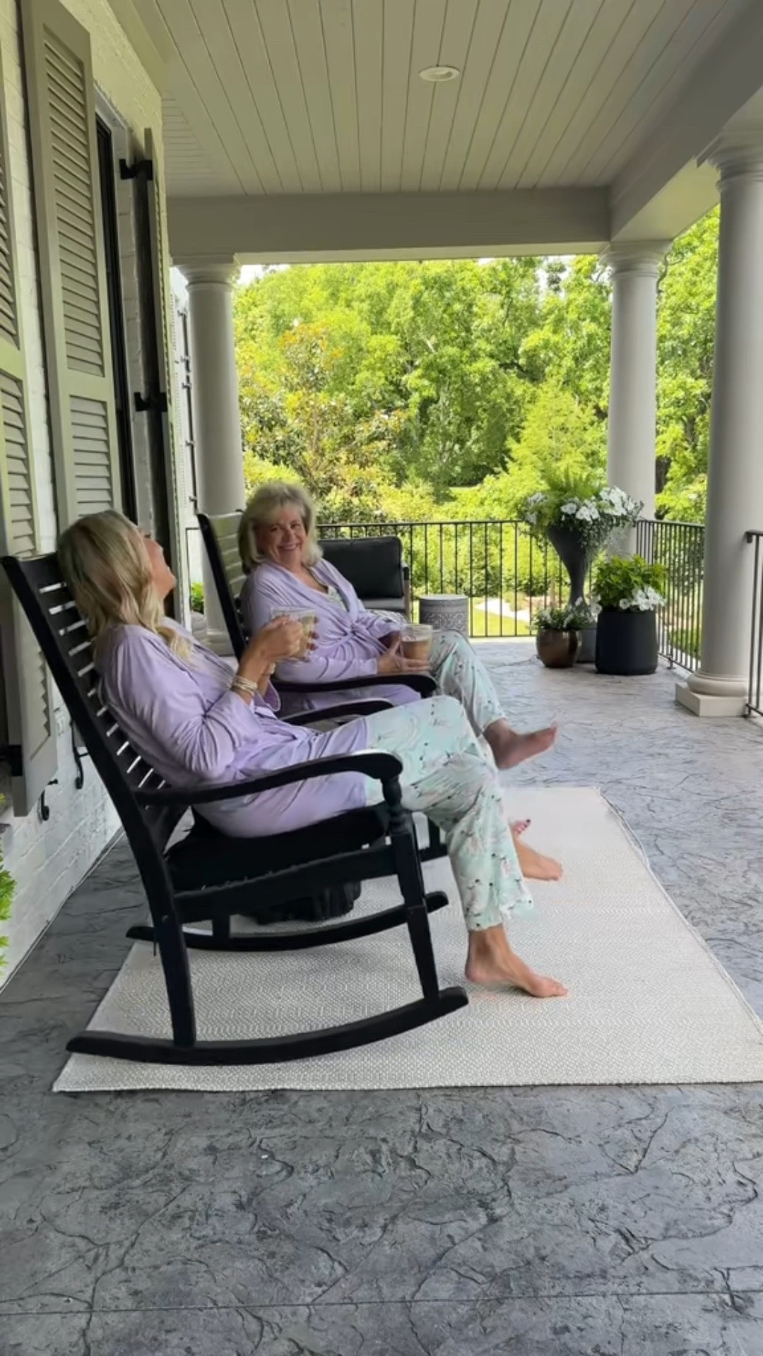In my Sundays with my mom enjoying coffee and a rock in the rocking chairs on my front porch. Best way to spend my Mother’s Day.

#LTKmomlife #LTKOver40 #LTKTall
