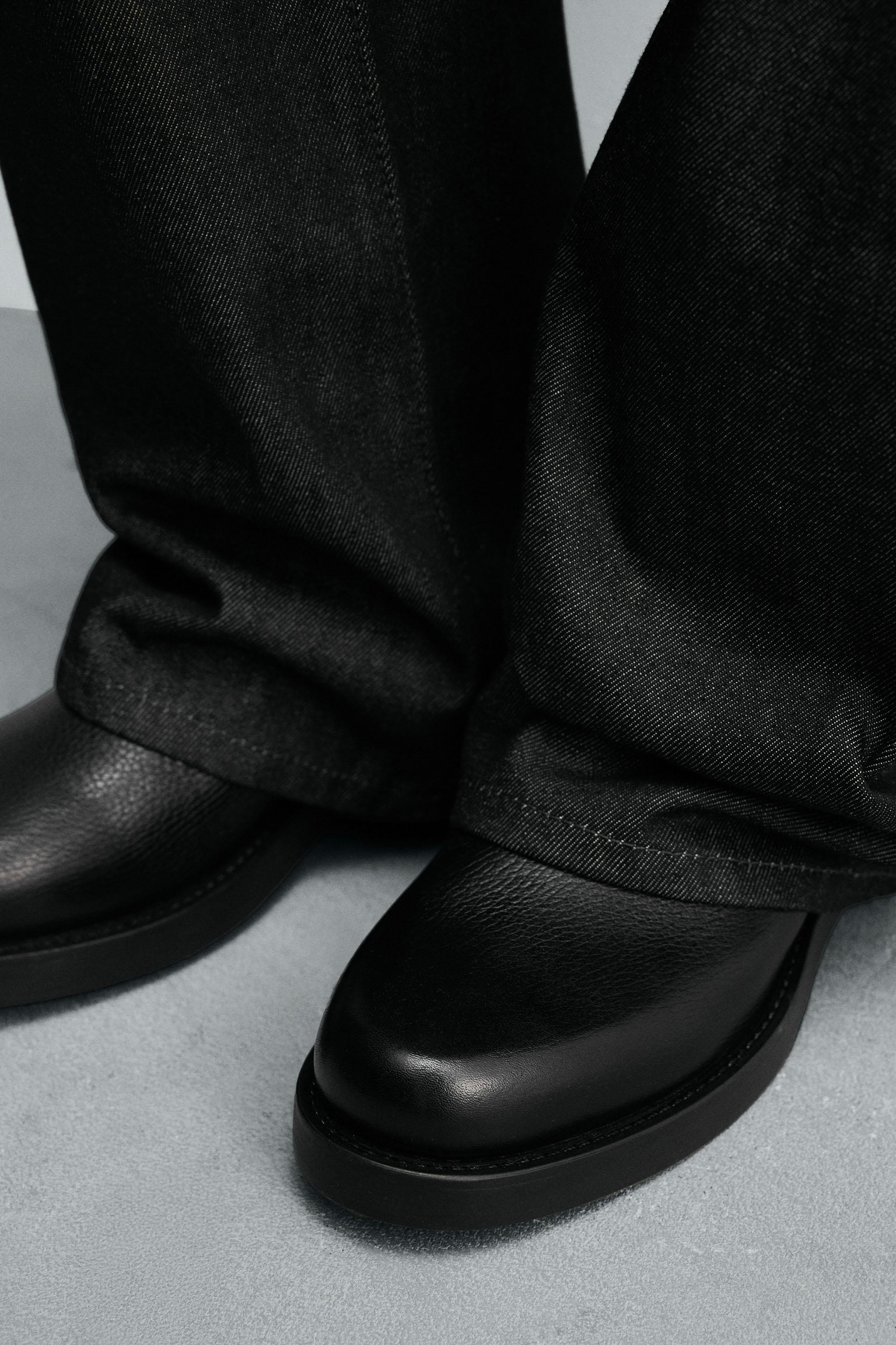 TALL LEATHER BOOTS | Zara US