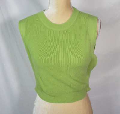 Oscar The Collection Green Knit Top - Size S | eBay US