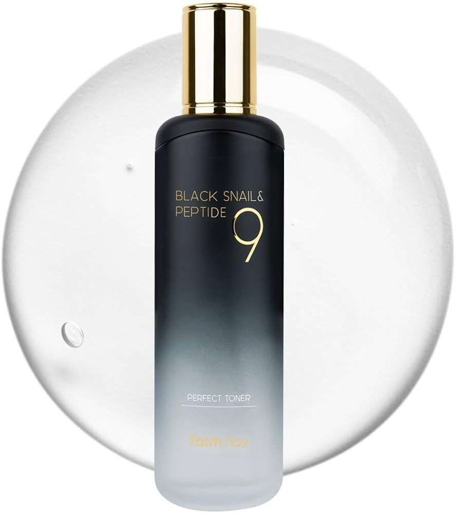 Farmstay Black Snail & Peptide 9 Perfect Toner, Snail Mucin Toner for Elastic & Glow Skin, Moistu... | Amazon (US)