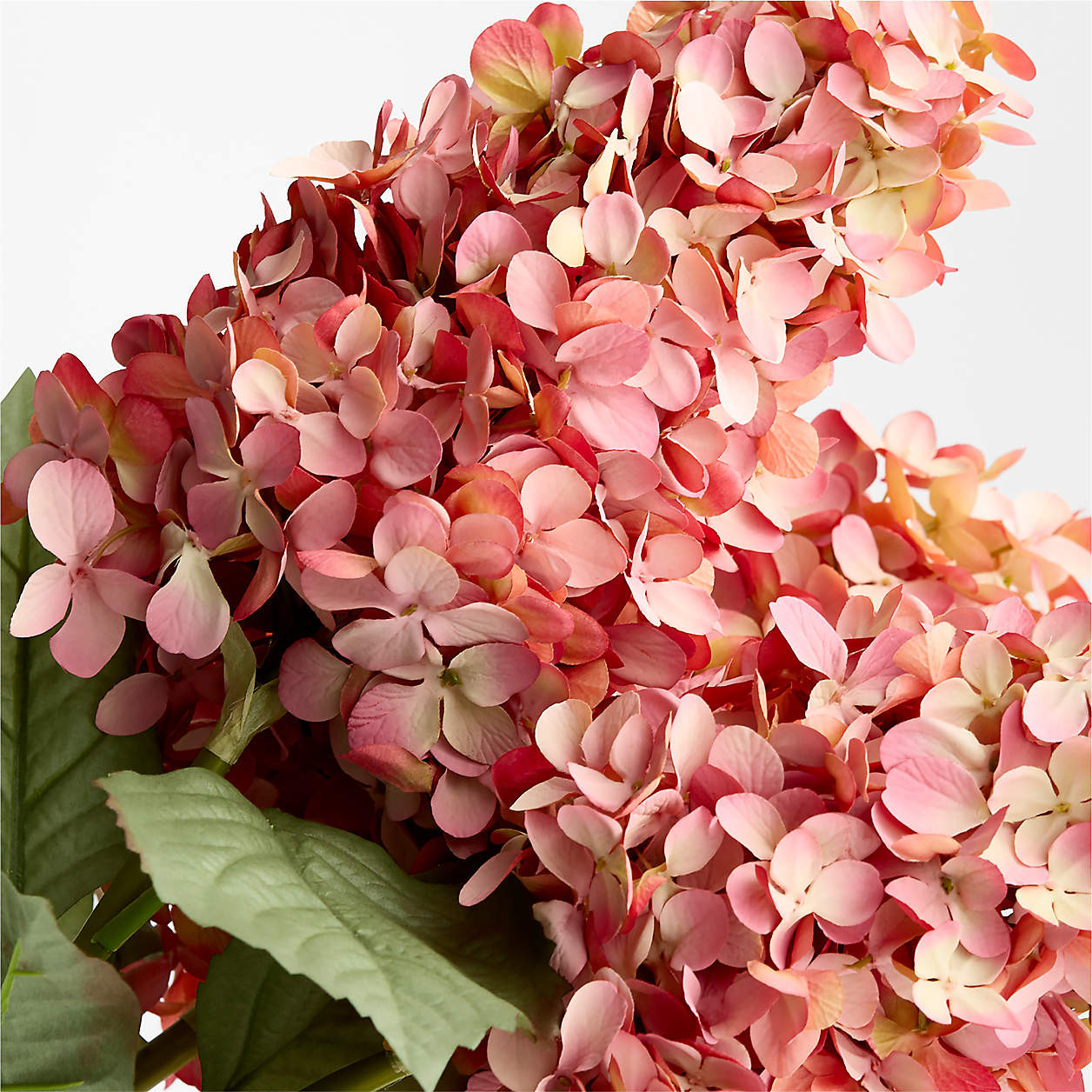 Faux Pink Cone Hydrangea 31" | Crate & Barrel | Crate & Barrel